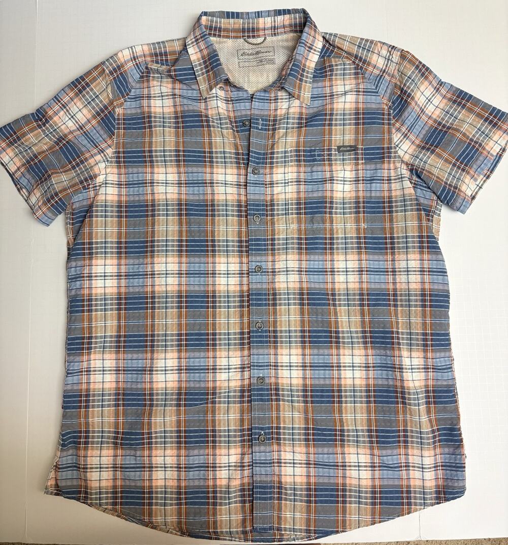Eddie Bauer First Ascent short sleeve button down XL tall men’s hiking